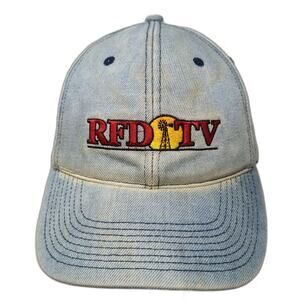 kati RFD-TV Denim Baseball Cap Blue One Size Slideback Hat Windmill Logo Rural
